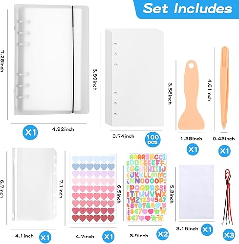 Miniatura 2 de Libro de calcomanías reutilizables de 100 hojas, libro de recolección de calcomanías con bolsillo, álbum de calcomanías reutilizable, álbum de