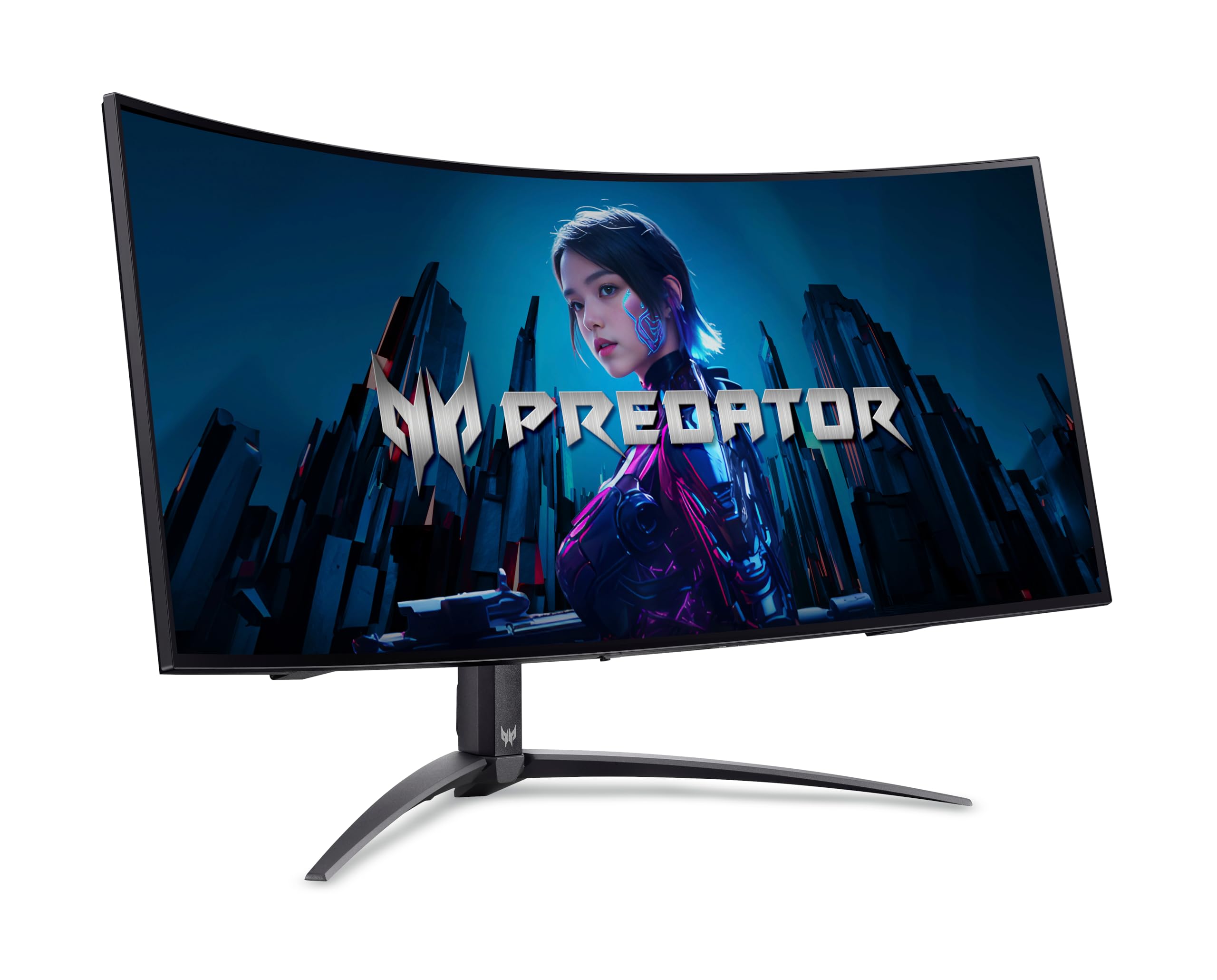 Acer Predator X34X monitor gamingowy 34 cale (ekran 86 cm) UWQHD, OLED, 240 Hz, 0,01 ms (PRT)/0,03 ms (GTG), DP 1.4, 2 x HDMI 2.1, Type-C 90W, USB HUB, zakrzywiony, regulacja wysokości, FreeSync