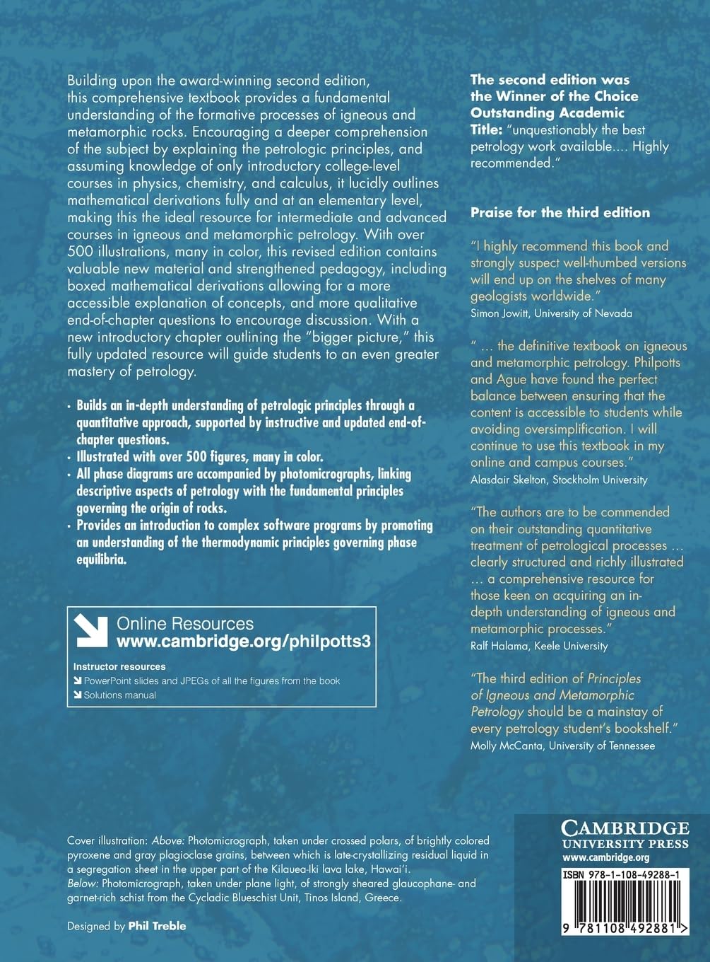 Principles of Igneous and Metamorphic Petrology