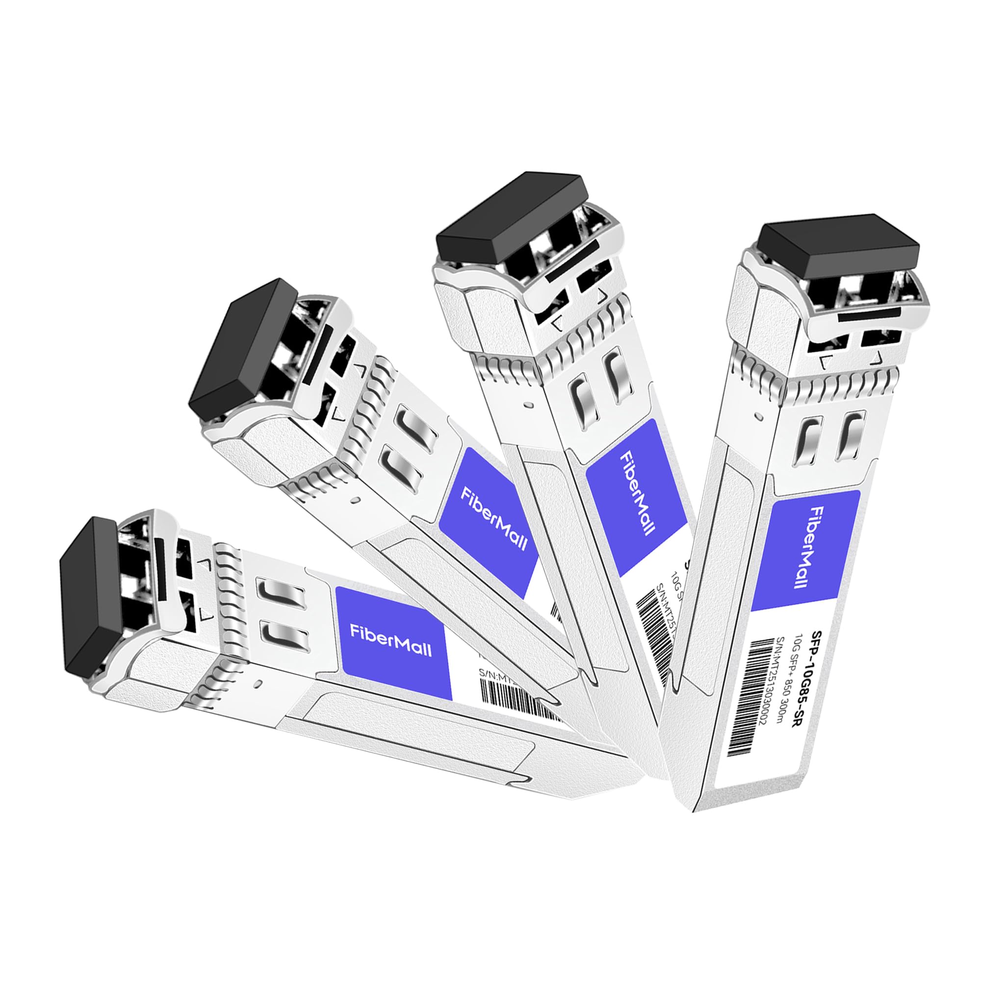 SFP 10G SR Optical Transceiver Module Compatible with Dell Force10 GP-10GSFP-1S Dell WTRD1 407-BBOU 331-5311 10GBASE-SR SFP+ 850nm 300m DDM Duplex LC MMF 4 Pack