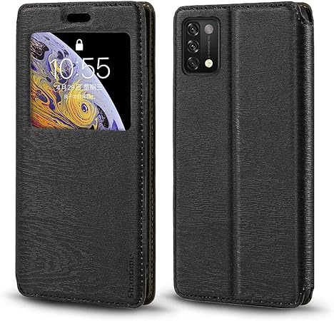 Capa Umidigi A11, capa de couro de grão de madeira com porta-cartão e  janela, capa flip magnética para Umidigi A11 | Amazon.com.br