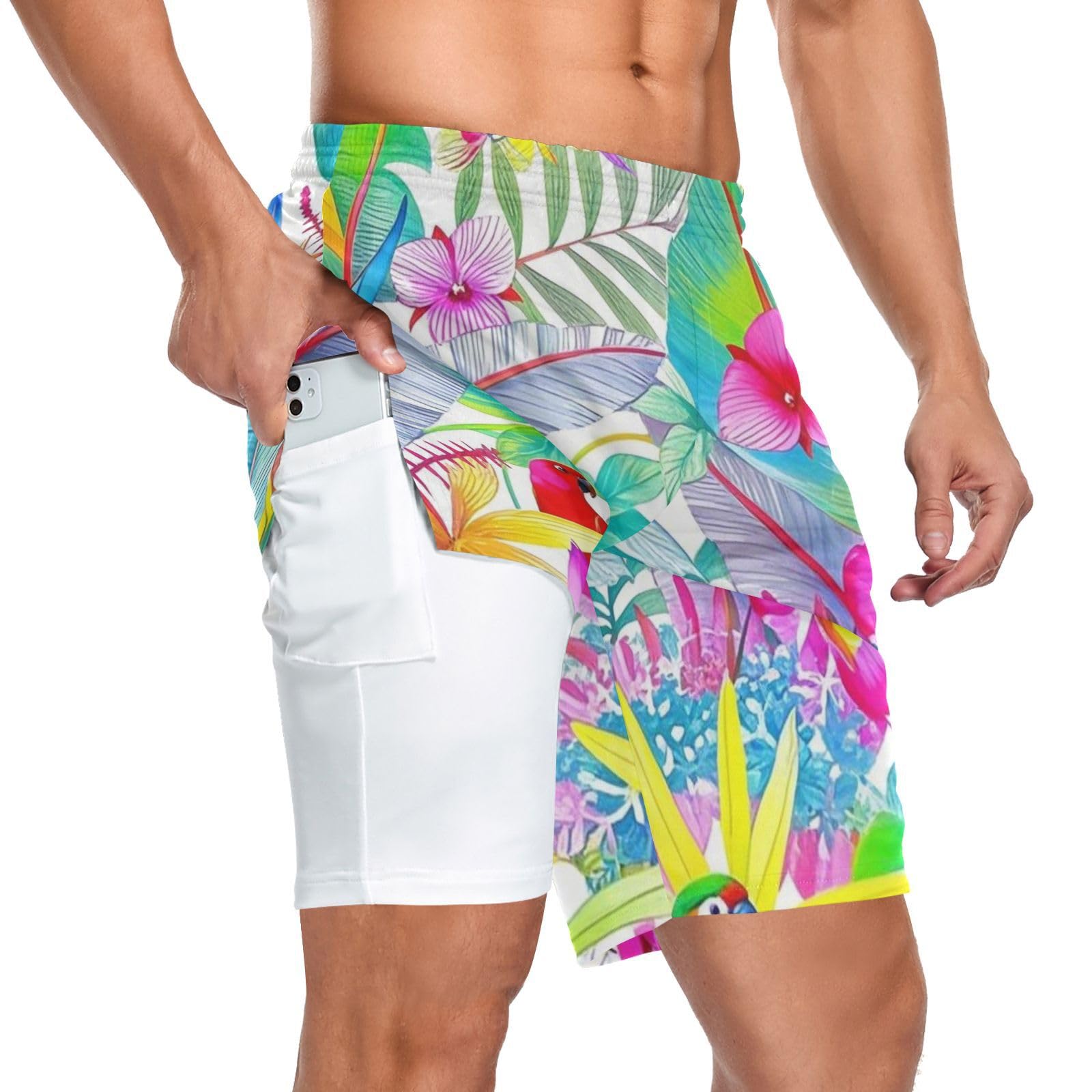 Short de sport 2 en 1 pour homme idéal running musculation et entraînements en salle de fitness - 8