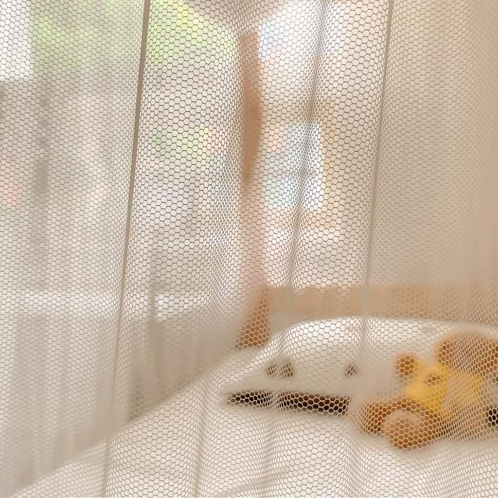 4 Corner Post Students Dorm Bunk Mosquito Net Bed Canopy Netting Students Bed Curtains for Student Dormitory School College Bedroom Decoration (White, 53" W x 78" L (Pack of 1))