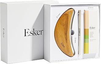 Esker - Limited Edition Body Plane Lymphatic Drainage Massager Set With Luxury Firming Oil | Vegan, Cruelty-Free, Clean Beauty (3 Piece Gift Set)