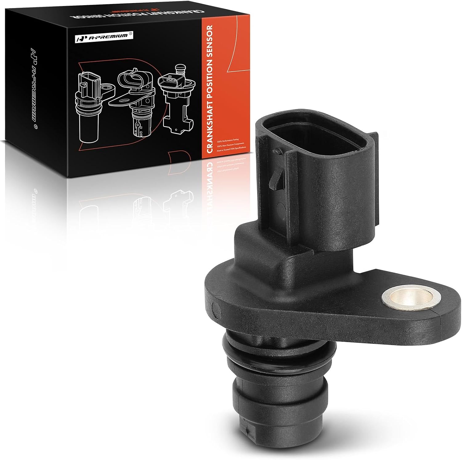A-Premium Engine Crankshaft Position Sensor Compatible with Chevrolet Silverado 3500 2005-2006 Silverado 2500 HD & GMC Sierra 2500 HD 3500 2004-2005 6.6L, Replace# 97321397