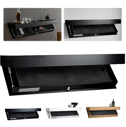 Estantes flotantes para almacenamiento de pared, estantes de pared para decoración de dormitorio, muebles de compartimento secreto con puerta disponible en Yaxa Guatemala