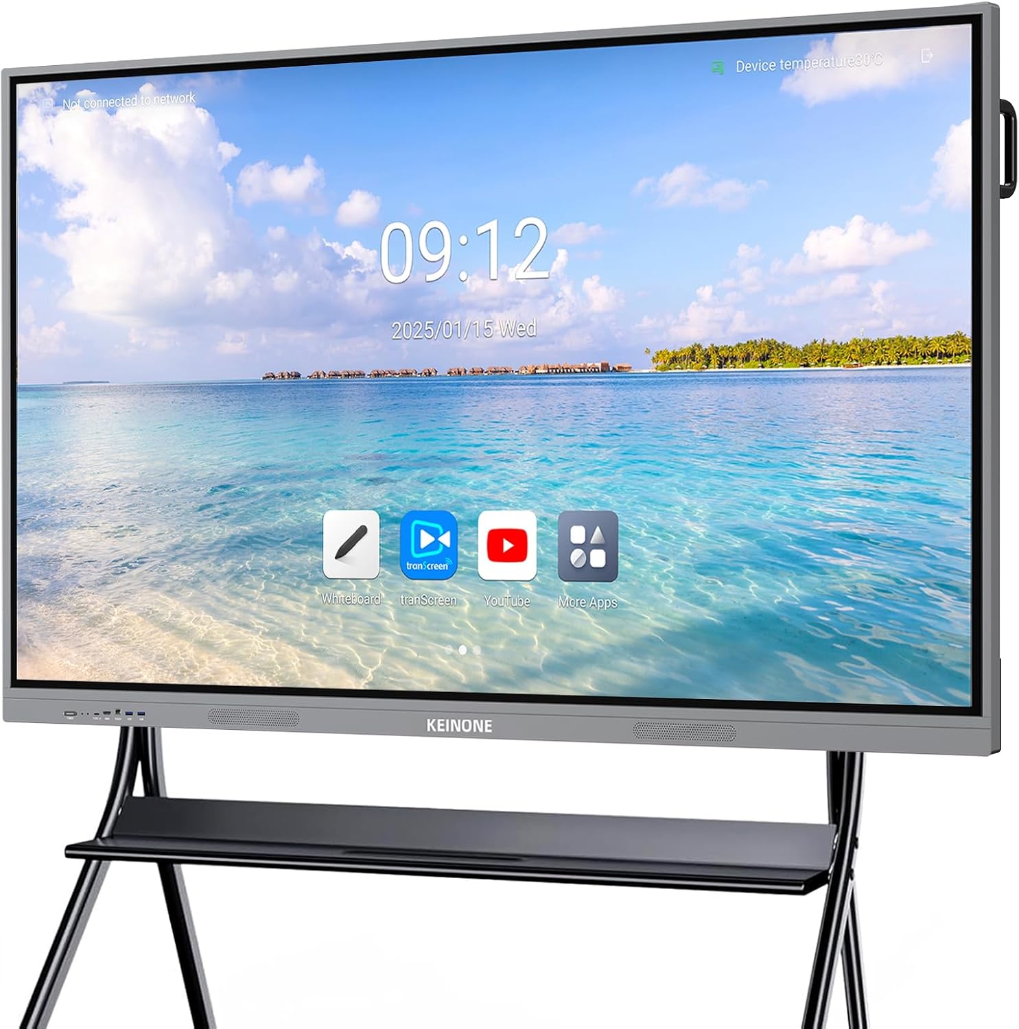 75” 4K Smart Board, Android 14 OS 8+128 GB Interactive Whiteboard, Electronic Digital Whiteboard with Open App Ecosystem, Touchscreen Smart Board for Home, Office and Classroom, Gray 75” 4K Smart Board, Android 14 OS 8+128 GB Interactive Whiteboard, Electronic Digital Whiteboard with Open App Ecosystem, Touchscreen Smart Board for Home, Office and Classroom, Gray
