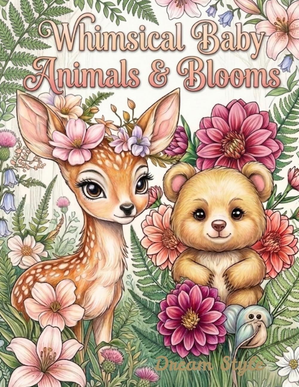 Whimsical Baby Animals & Blooms: Sweet Beginnings: Cute Animals & Flowers