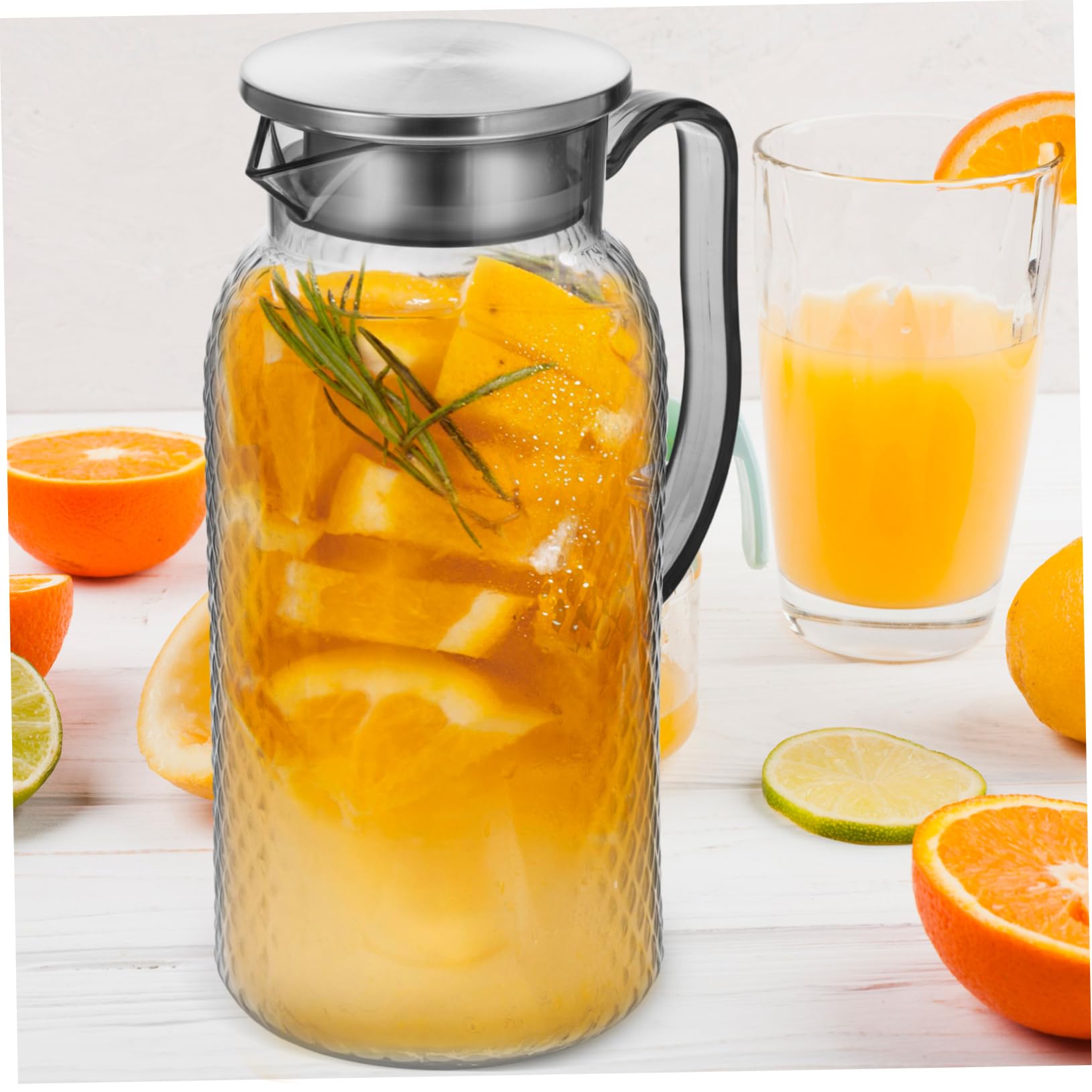 Jarras de Plástico para Bebidas 2 Piezas 1,8 L, Diseño Moderno