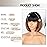 WERD Short Brown Bob Wigs for Women Light Brown Bob Wigs with Bangs 10Inch Synthetic Hair Bob Highlight Wig for Daily Use Cosplay