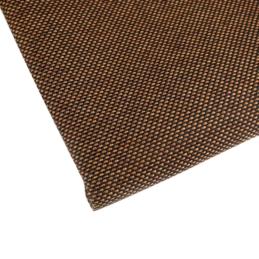 Flushbay Speaker Grill Cloth Speaker Fabric Protective Dustproof Mesh Cloth Stereo Fabric Replacement for Home Stage Speakers, Media Cabinet, KTV Box (Black-Brown)