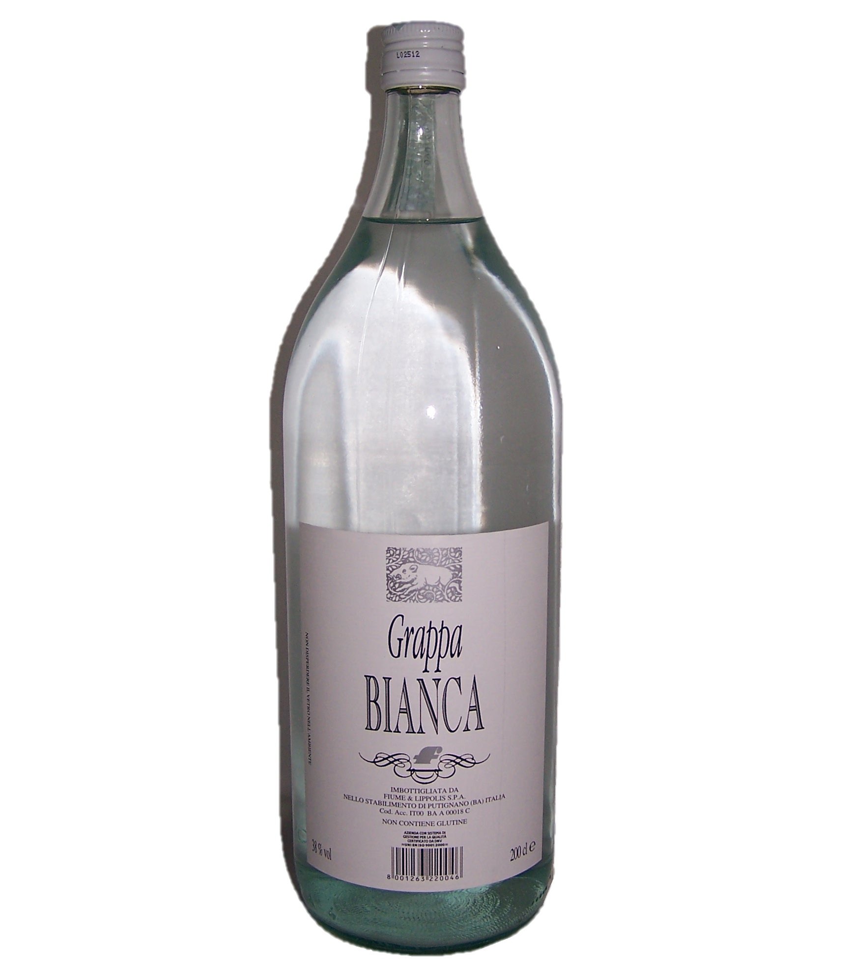 Grappa Bianca Fiume 2 Litri