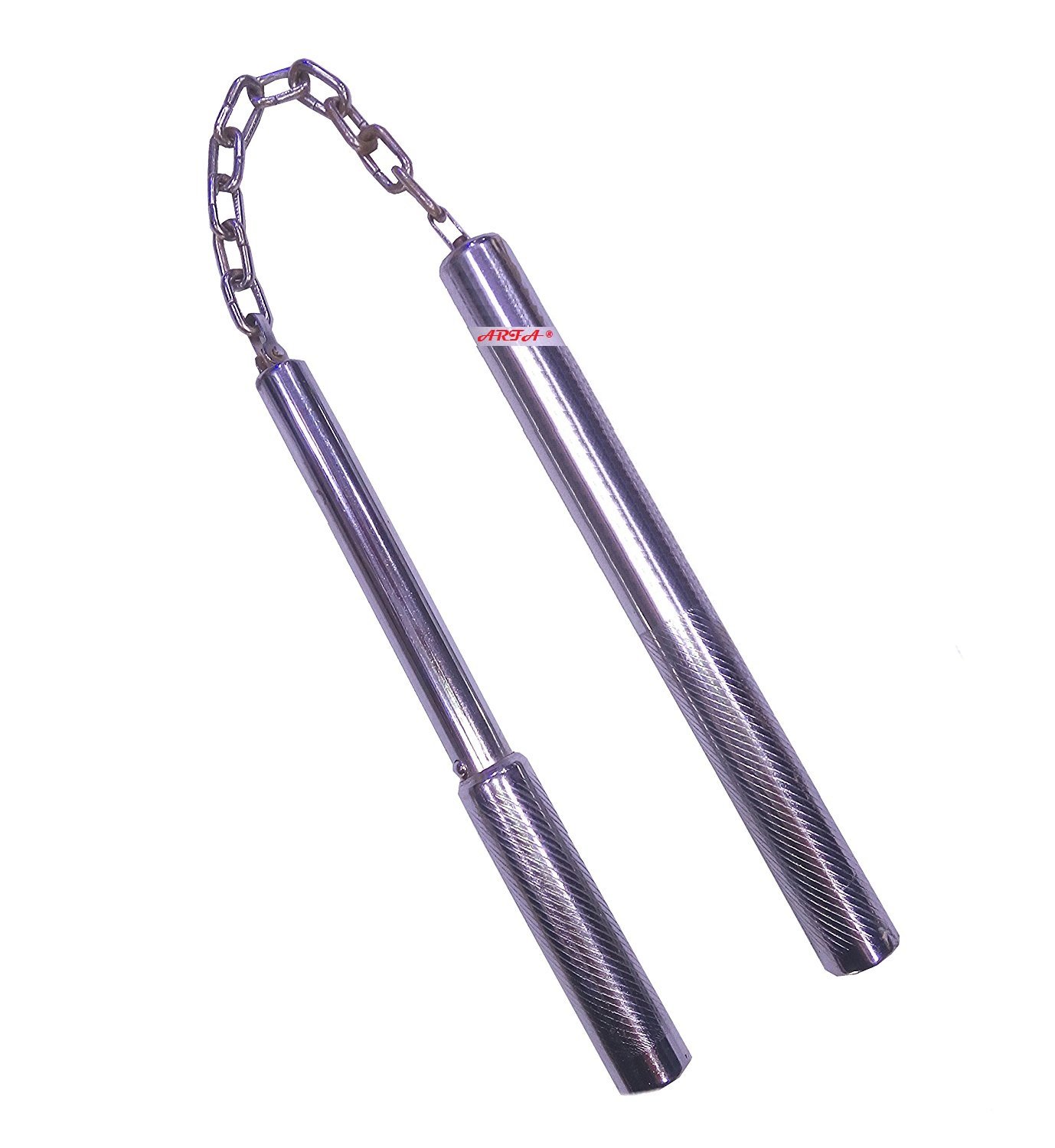 ARFA Unisex Steel Nun Chaku with 9-inch Metal Chain and 10 inch