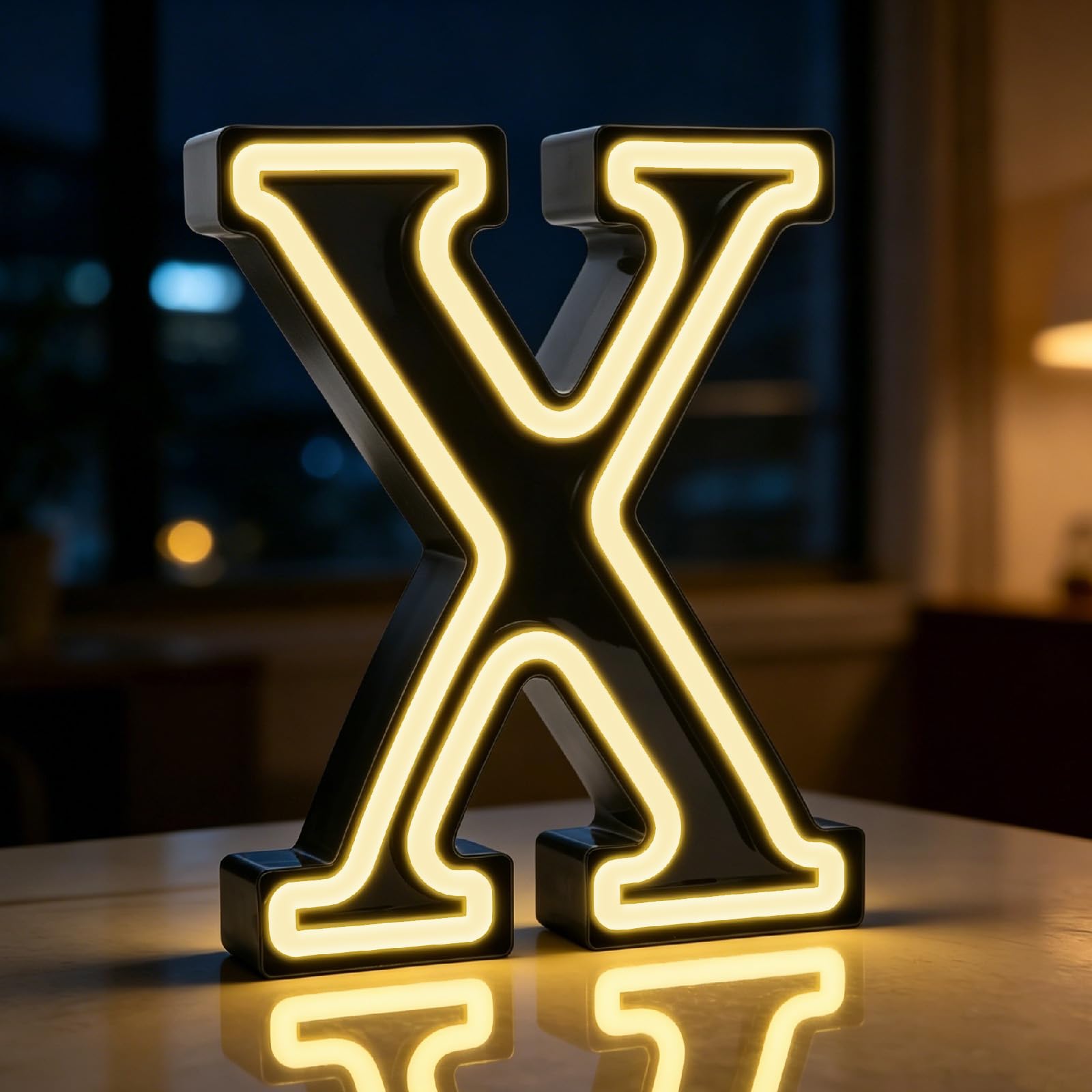 LED Letter Lights, Light up Letters X, Alphabet Sign Gift Party Birthday Decor (X)