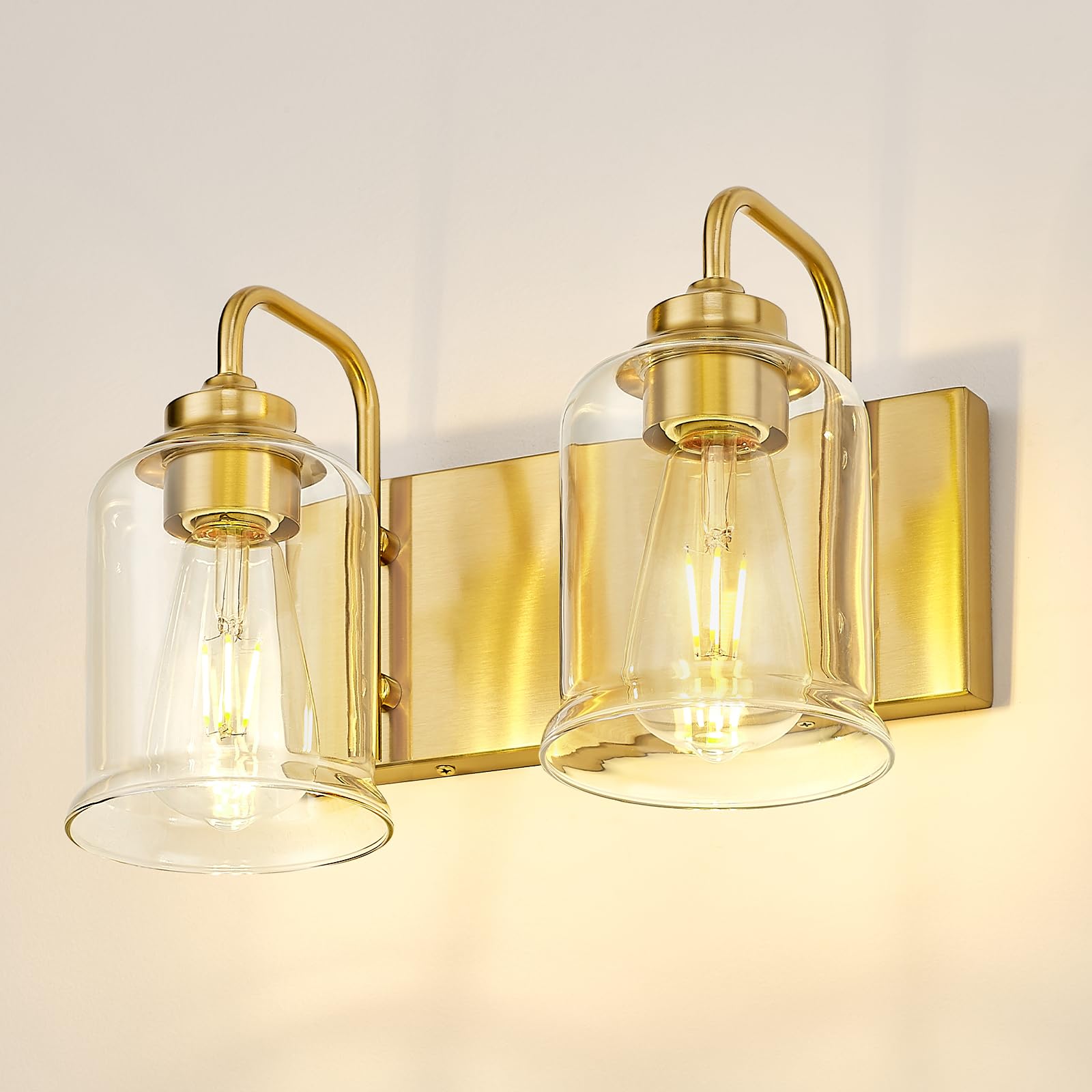 zeyu Bathroom Vanity Light Fixtures, 2-Light Wall Sconce for