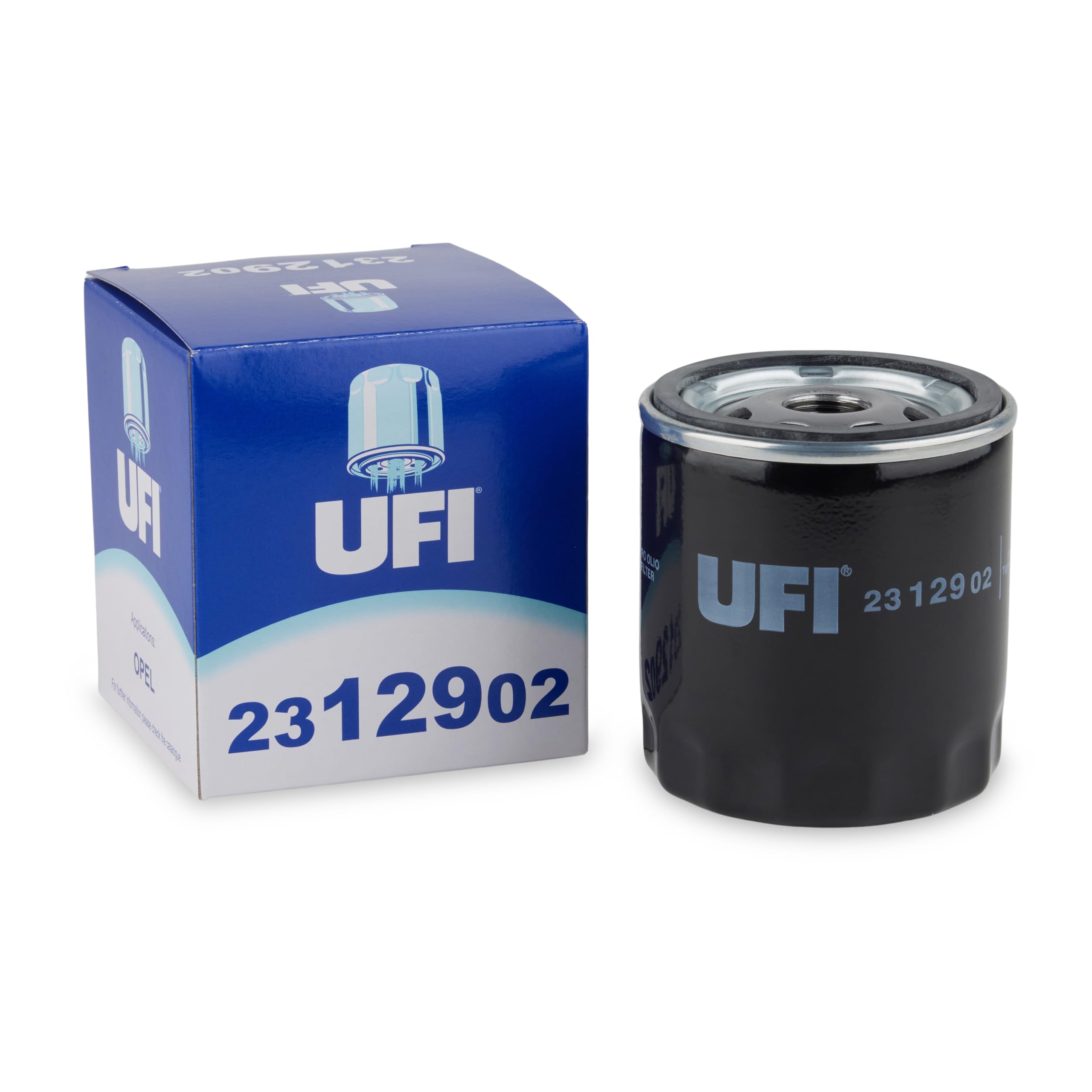 UFI Filters, Ölfilter 23.129.02, Ersatz-Ölfilter, Geeignet für Autos, Anwendbar auf verschiedene Modelle Bedford, Chevrolet, Daewoo, Opel, Rover, Saab, Vauxhall