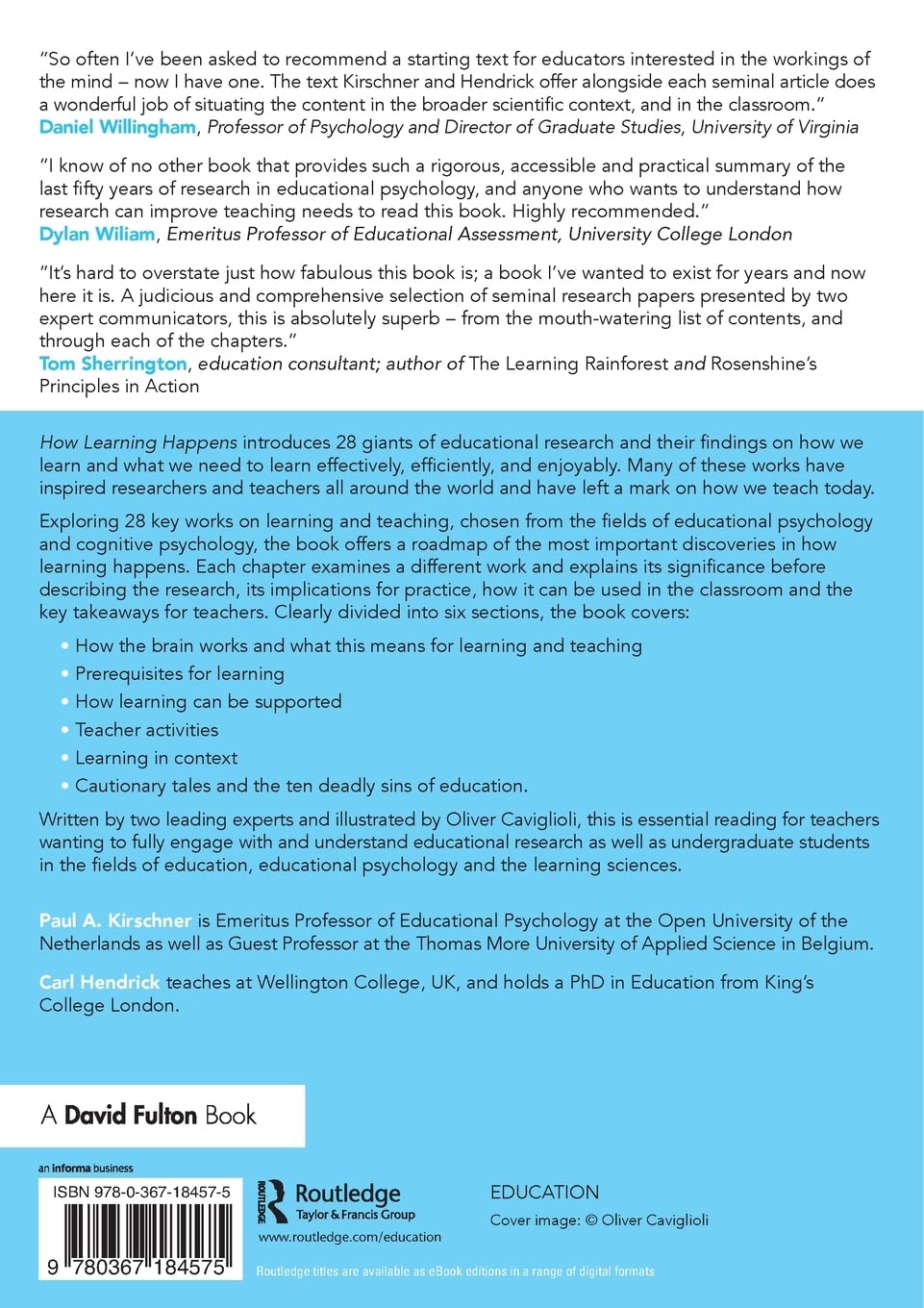 How Learning Happens: Seminal Works in Educational Psychology and What They Mean in Practice