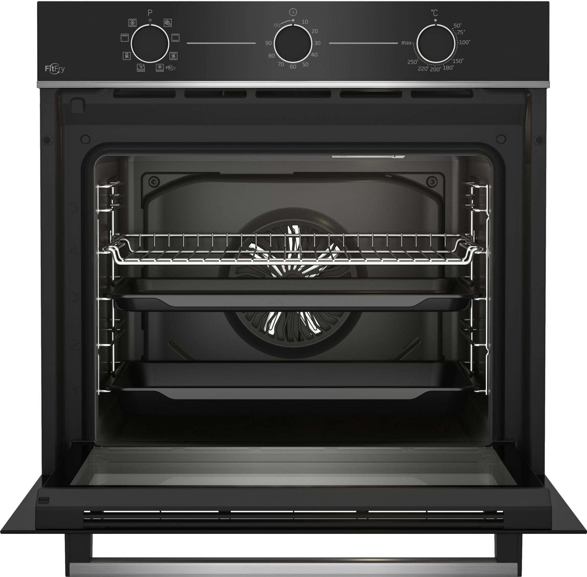 Beko BBIMA13100X Forno Multifunzione da Incasso 60 cm Cristallo Nero e Inox, 72L, Wi-Fi HomeWhiz, Classe A