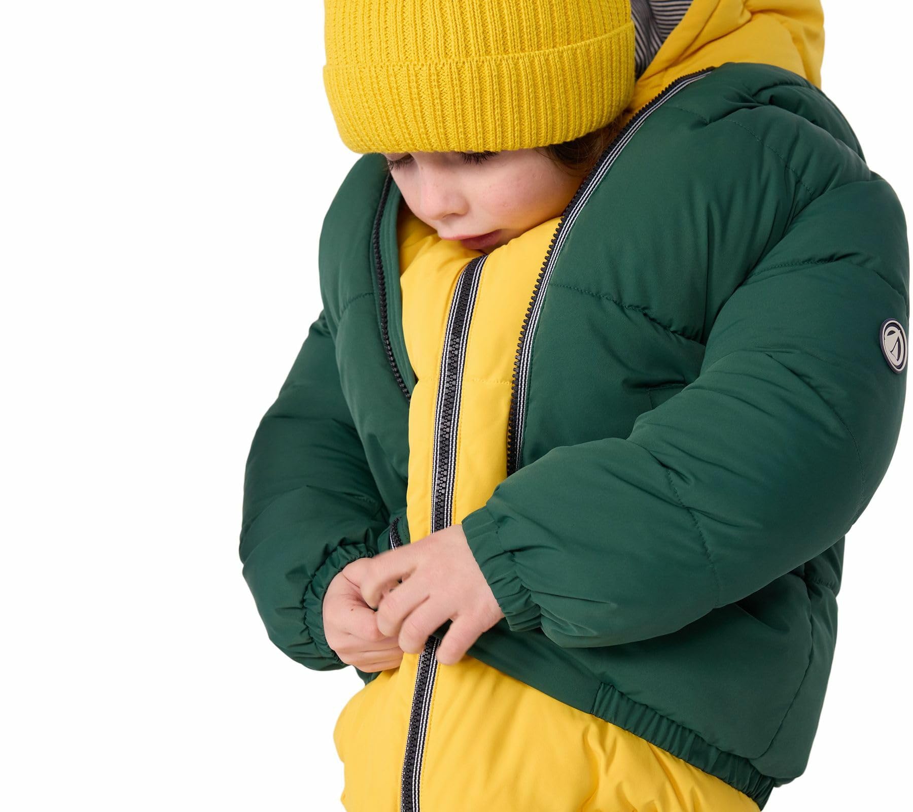 Petit Bateau Piumino Per Bambini Tinta Unita, Salice, 10 Anni