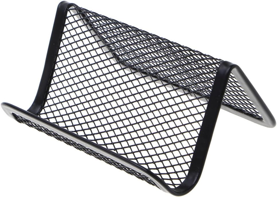 NABIAN Desktop Business Card Holder, Metal Mesh Business Card Holder for Desk Office Business Card Holder Collection
