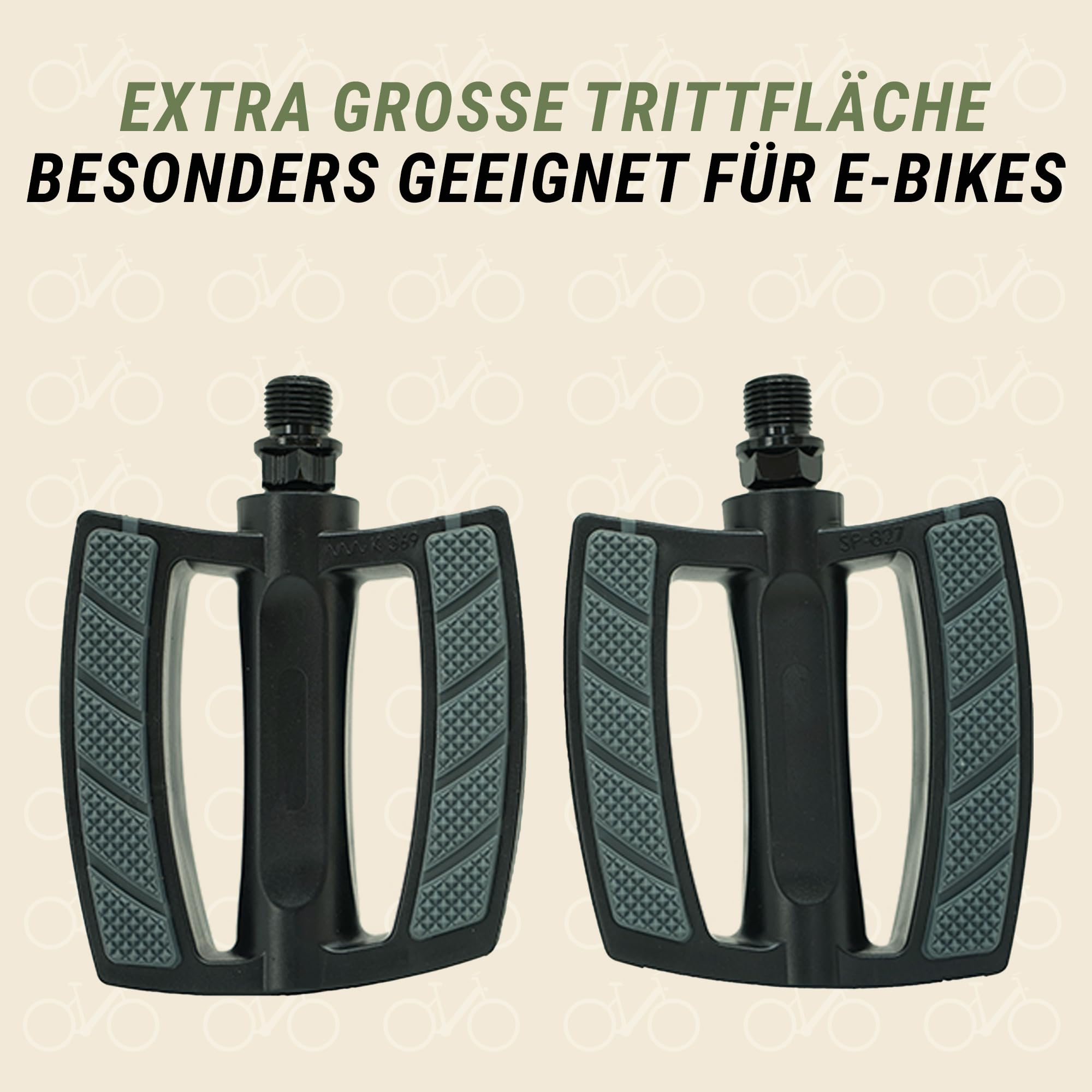 Image secondaire de Pédales de Vélo Électrique Prophete - Accessoire Noir pour Vélos de Ville et Trekking
