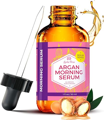Miniatura 1 de Leven Rose Suero de Argán para la mañana, 100% puro, orgánico, natural, ilumina la tez, estimula el colágeno y la elastina natural, reduce las