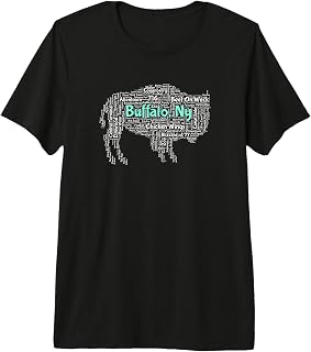 Buffalo Ny Landmark T Shirt Men and Women Comfortable Fit Premium Tri-blend T-Shirt