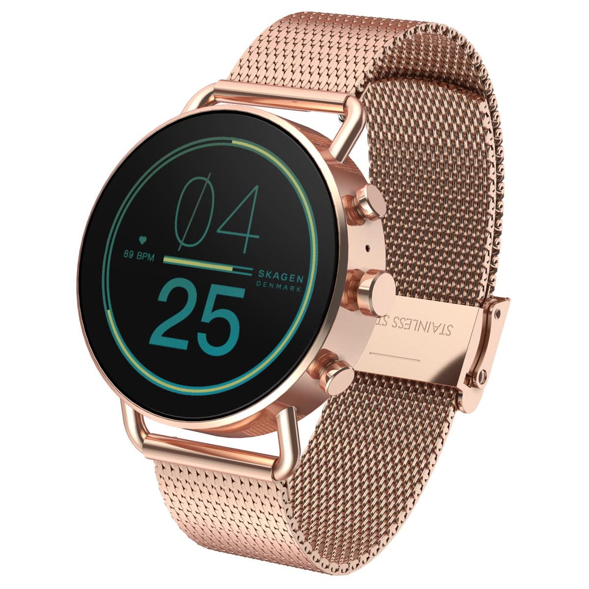 Amazon.co.jp: Skagen Falster Gen 6 SKT5301 レディース ローズ  