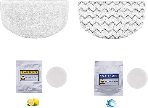 Miniatura 6 de LeFix - Juego de 4 almohadillas lavables para fregona de vapor + 4 discos de fragancia compatibles con Bissell Powerfresh 1940 1440 1544 1806 2075