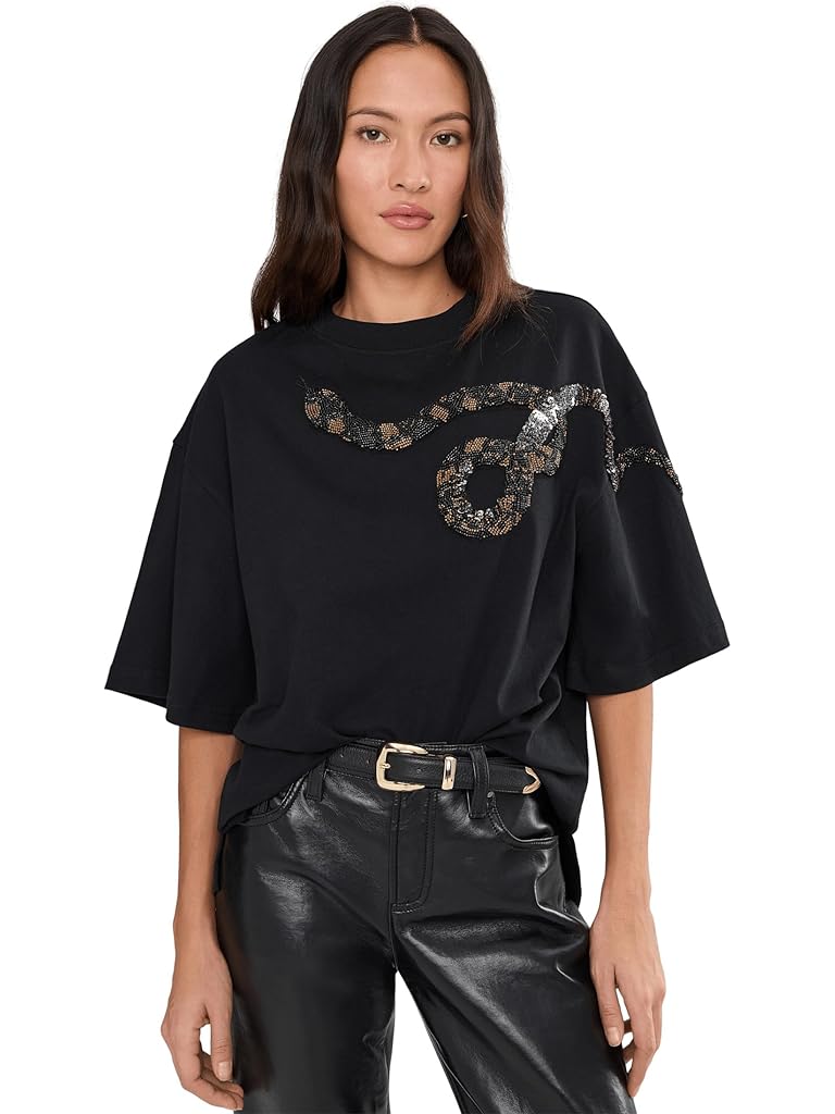 Black AllSaints Ouros Amelie Tee