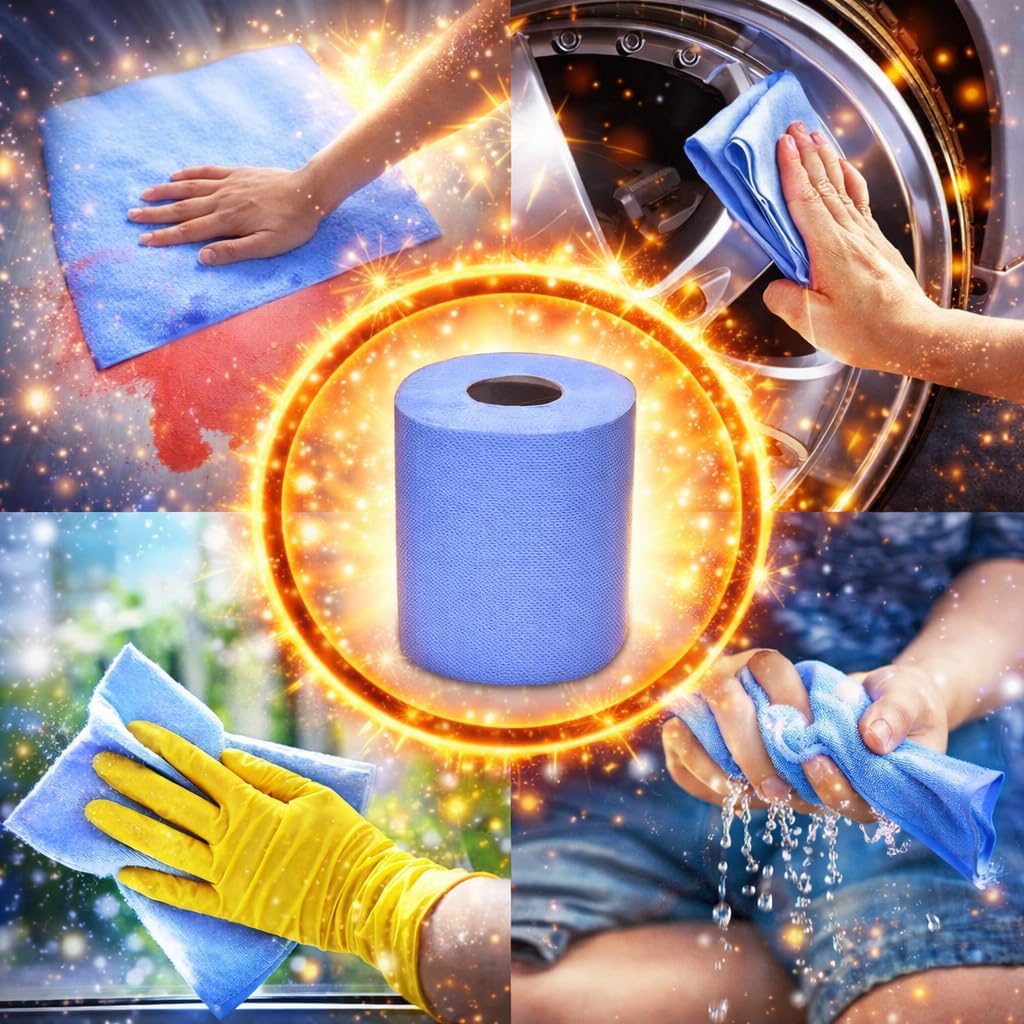 12 x Centre Feed Rolls Blue Tissue Paper Roll (2 Ply)