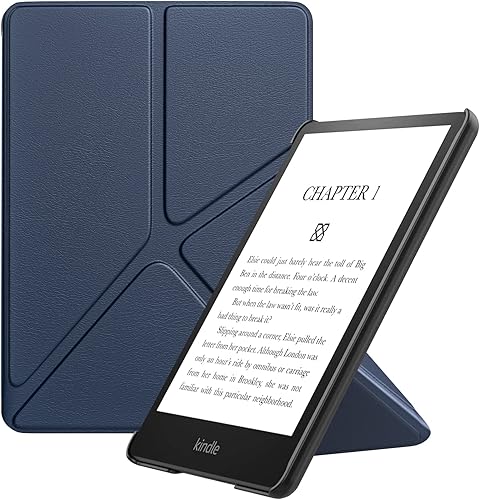 Miniatura 9 de MoKo Funda para Kindle Paperwhite de 6.8" (11 generación-2021) y Kindle Paperwhite Signature Edition, funda de pie de origami con cubierta trasera