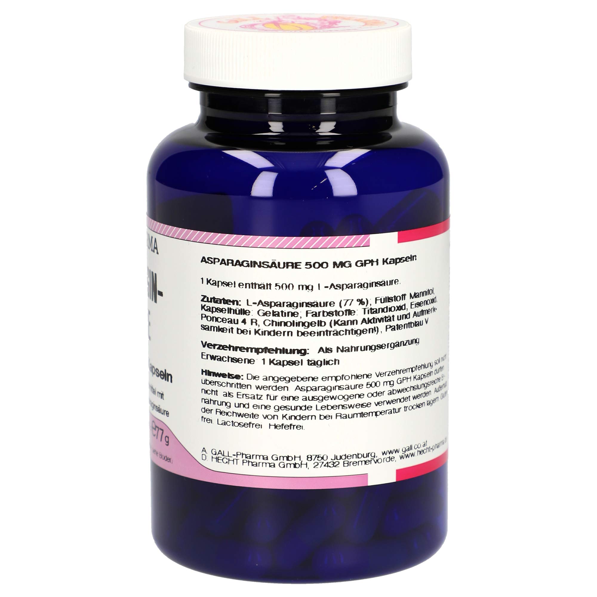 Gall Pharma Asparaginsäure 500 mg GPH Kapseln, 120 Kapseln
