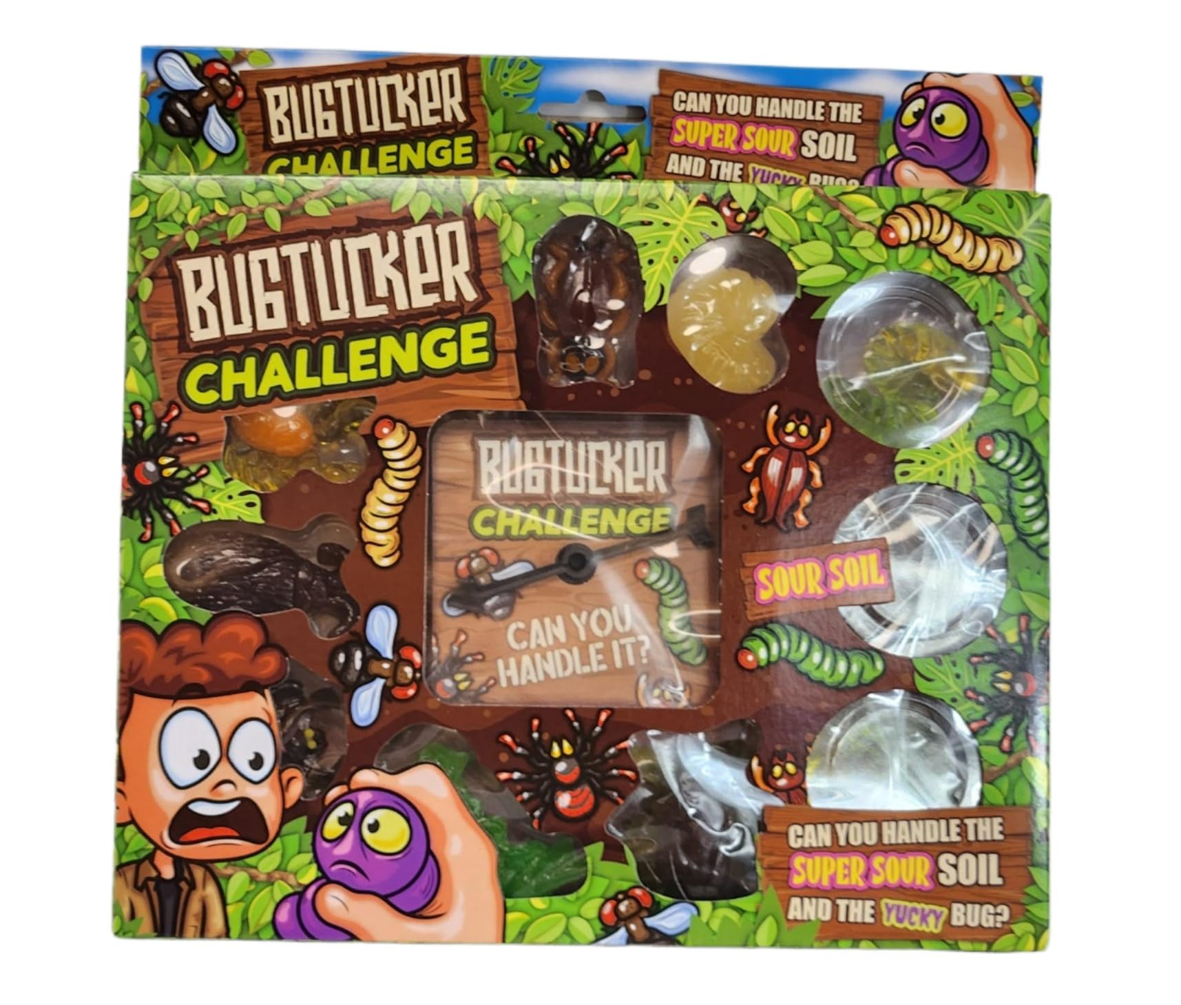 Divas World Bugtucker's Candy Spin Challenge Yummy or Yummy Candy Spin the Wheel Game Bug Tucker