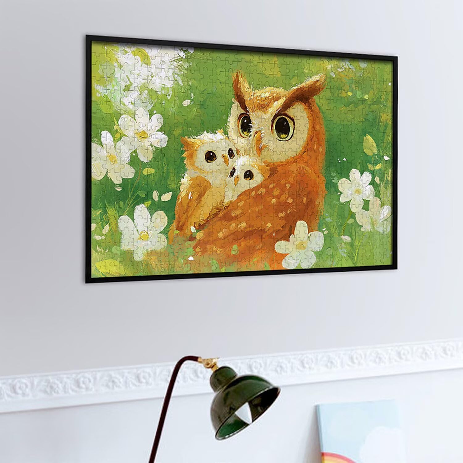 1500 Pezzi di Puzzle, Gufo1500 Pezzi di Puzzle per Adulti, Regalo di Anniversario, Regalo di Natale, Decorazione Della Casa, Prevenzione Della Degenerazione Cerebrale Negli Anziani v-567