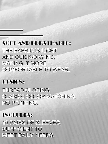 Miniatura 3 de Bememo 16 pares de mangas de brazo para hombres y mujeres, protección UV, mangas refrescantes para brazos, fundas para brazos