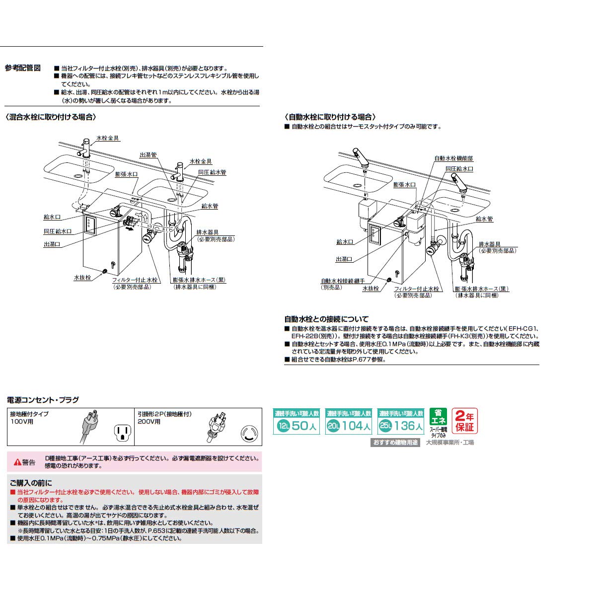Amazon | INAX・LIXIL 電気温水器【EHPN-CB25ECV2】 25L ゆプラス 適温