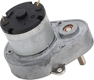 DC24V Gear Motor, Aluminum Alloy Self Locking Speed Reduction Electric Motor Brass Coil 48E520(25RPM)