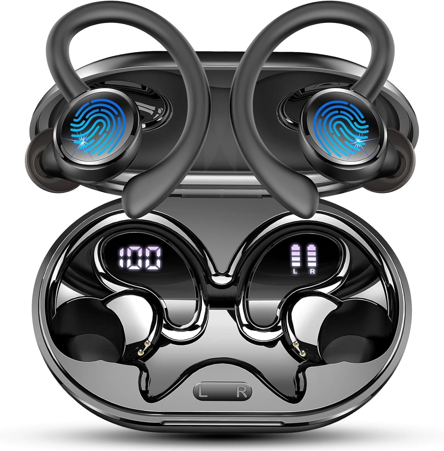2026 Nueva Auriculares Inalambricos Deportivos, Auriculares Bluetooth 5.4 HiFi …