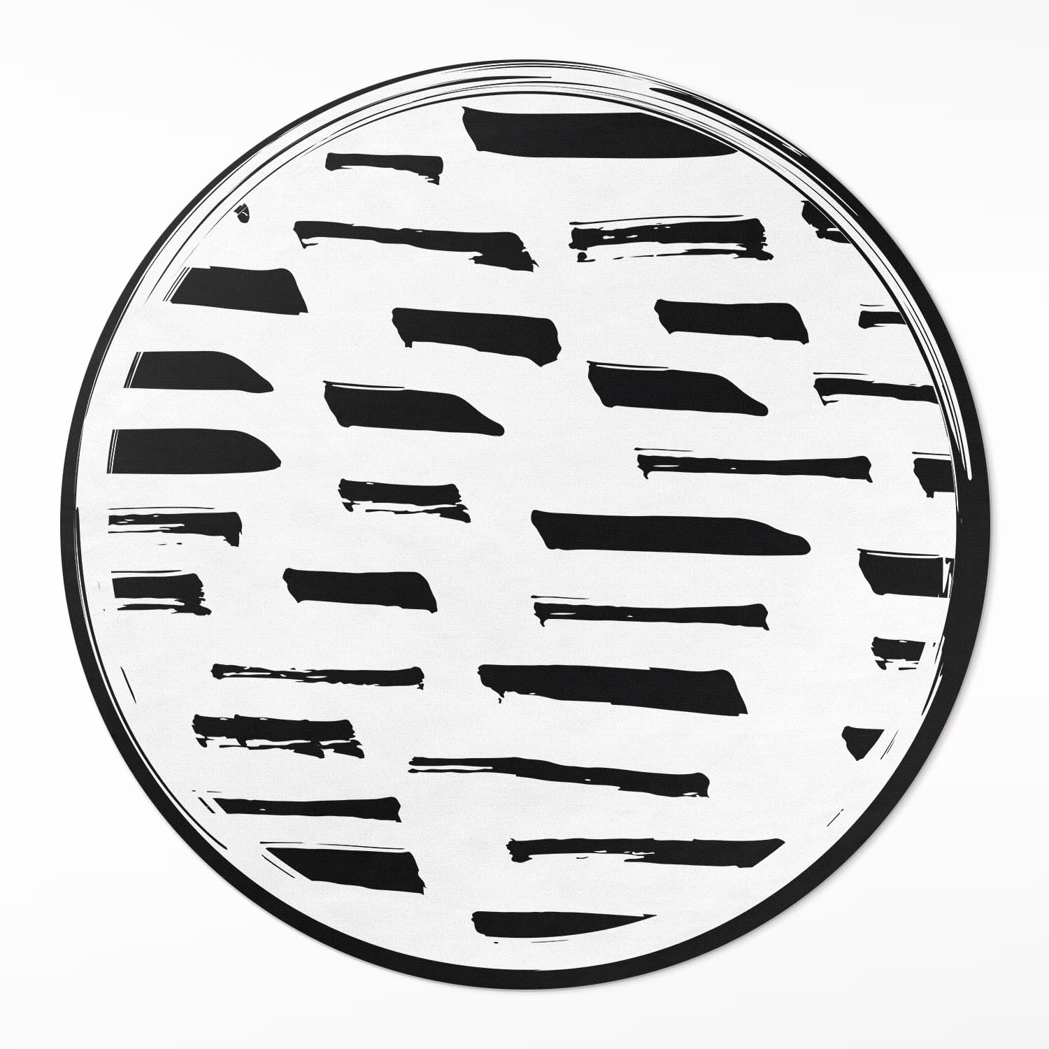 Tapis vinyle entretien facile rond pour protéger le sol de la cuisine des taches