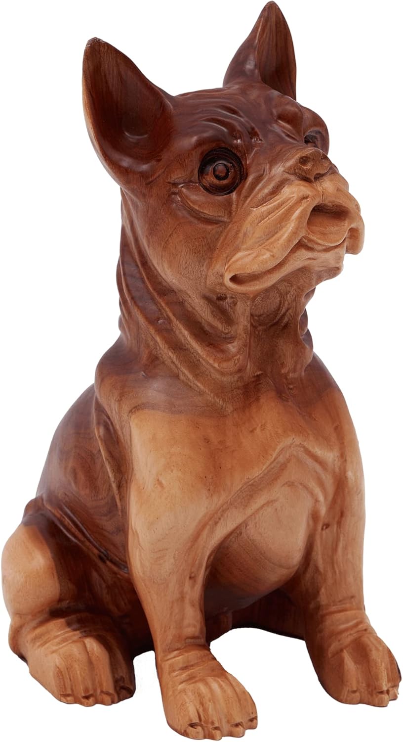 Wooden French Bulldog Statue, French Bulldog Gifts, Bulldog Stuffed