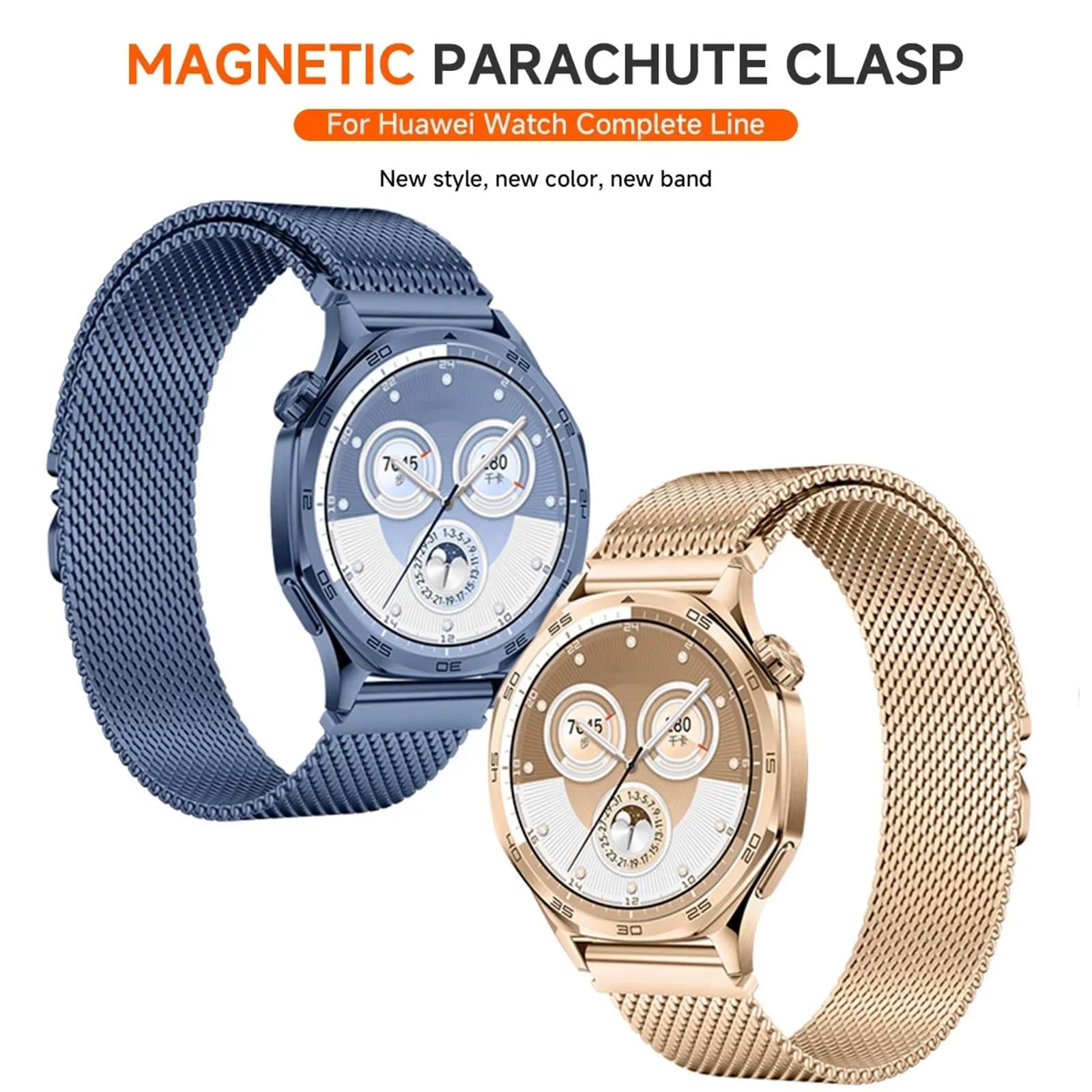 Cinturino magnetico milanese 18mm 22mm 20mm per Samsung Galaxy Watch 7 6 5 4 44mm 40mm 6 Cinturini classici per bracciale in acciaio inossidabile con cinturino da 47mm