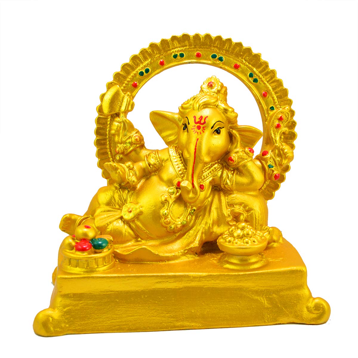 Buy Handmade Lord Ganesha Copper Color Sitting Pose Decorative