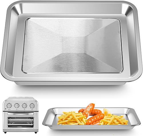 Miniatura 8 de Bandeja de repuesto para freidora de aire Cuisinart TOA-29 TOA-28, horno de convección para freidora de aire, 10.7 x 9.8 pulgadas, malla