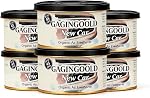 Organic Air Freshener Long Lasting 45 Days, New Car Scent Car Freshener Adjustable Knob Lid, Natural Wood Block Odor Neutralizer for Car Garage, 6 Pack Set Each 38g Aluminum Can