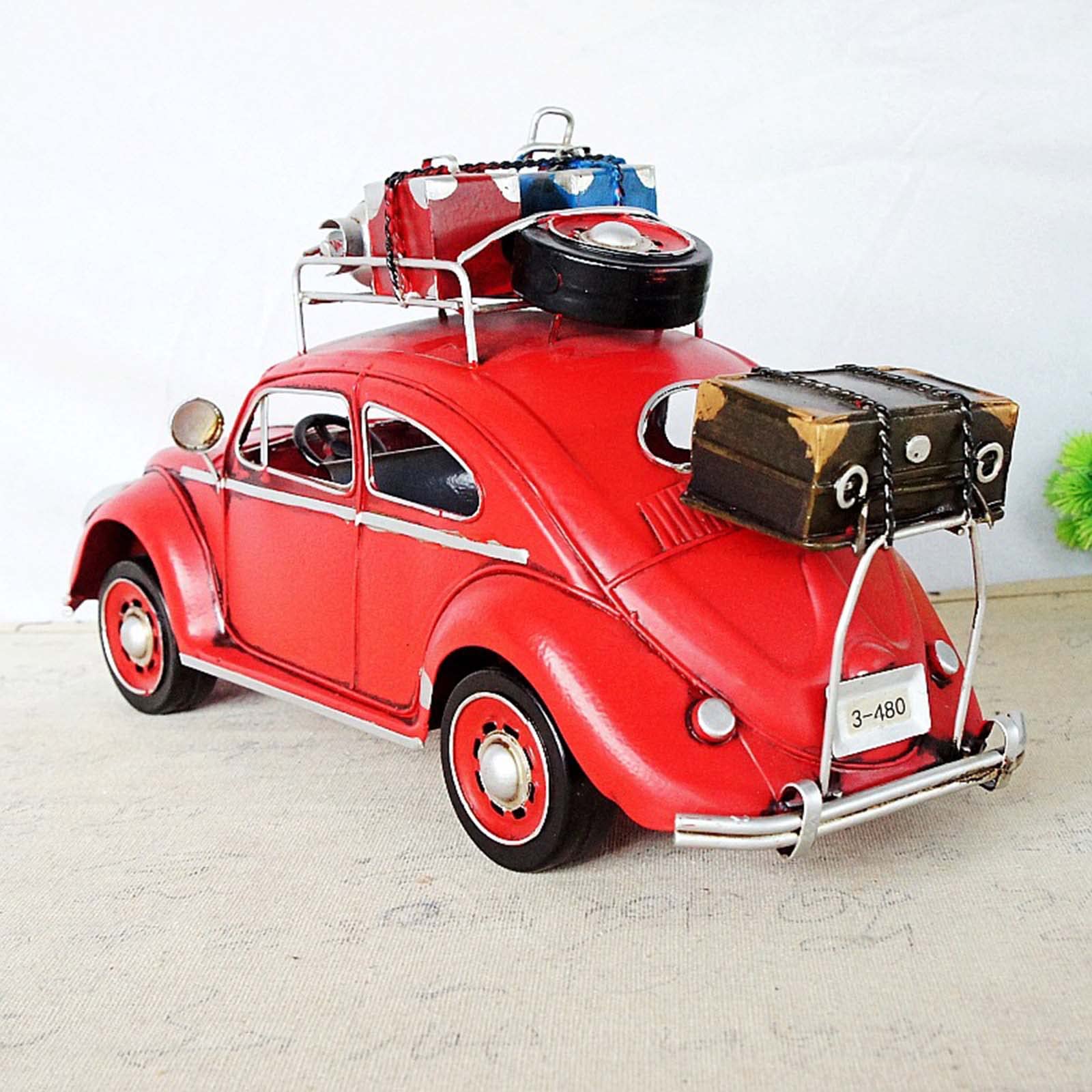 Arte del Ferro Vecchio Modello Auto d ' Artigianato Ornamento da Tavolo Collezione Giocattoli per Bambini Regalo Artigianato in Metallo Auto Classica retrò Fatta a Mano Macchinine da
