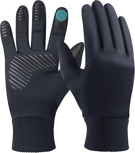 Guantes de invierno para pantalla táctil, para correr, senderismo, clima frío, guantes térmicos cálidos resistentes al agua y a la nieve, para