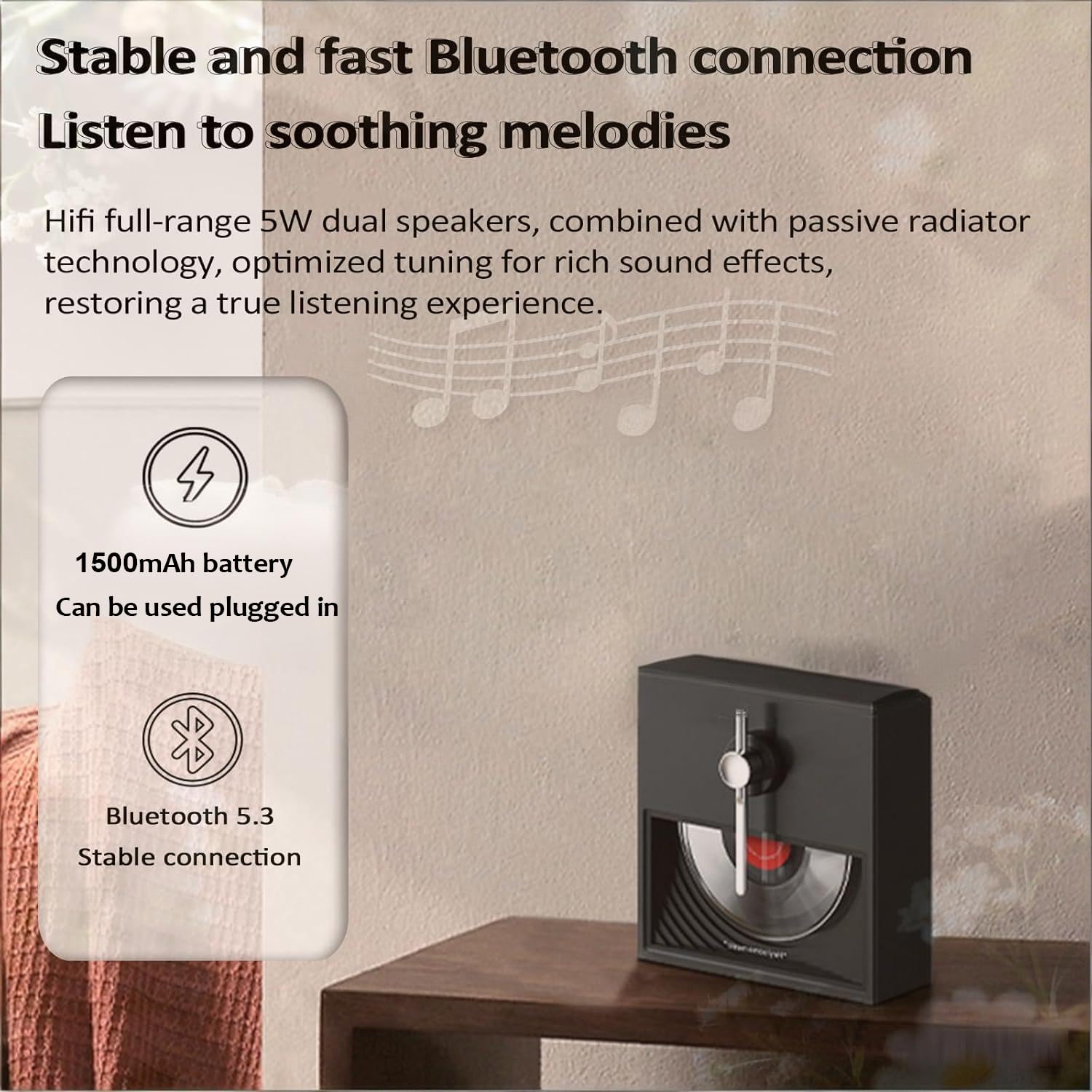 Altoparlante Bluetooth, sistema audio portatile con riproduzione di 20 ore, driver magnetici doppi per casa, bar ed eventi