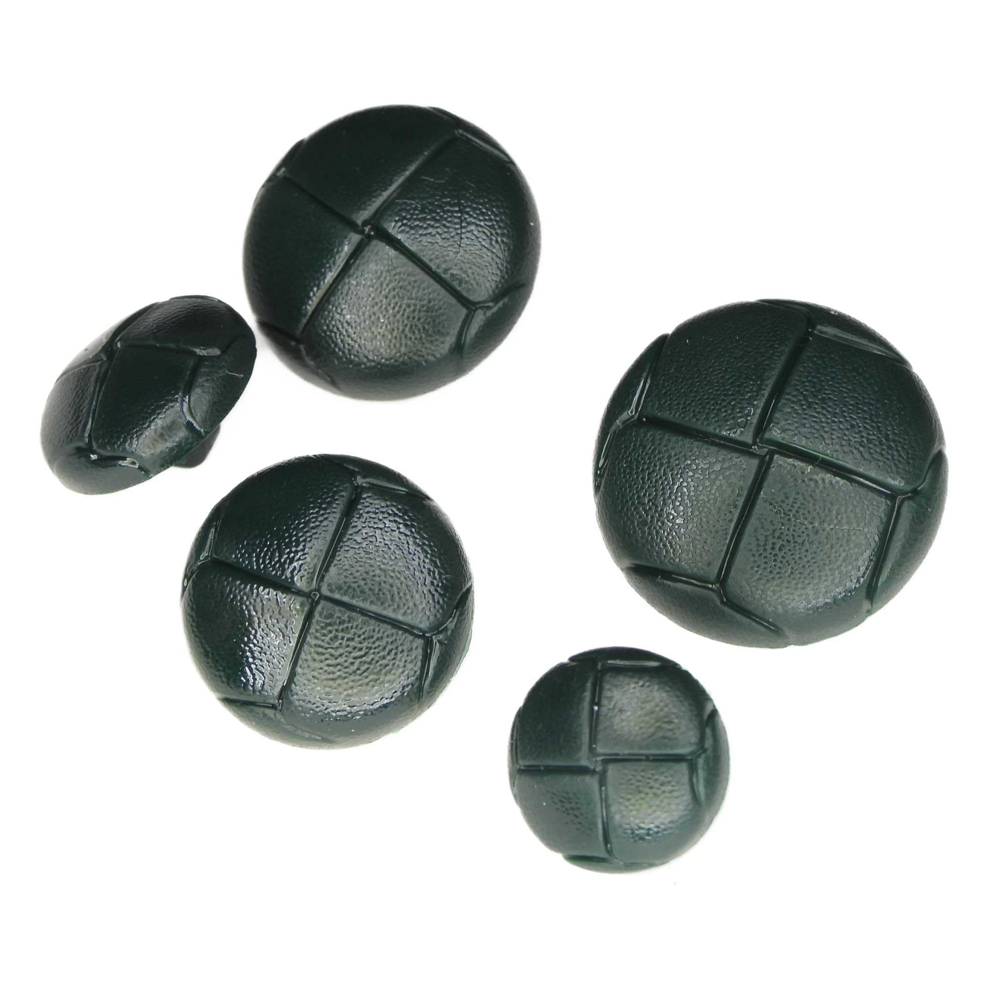 Football Buttons 15mm 18mm 20mm 23mm and 25mm 13 Colours Buy 2 4 or 8 550D, 35 Forrest Green, 8 20mm