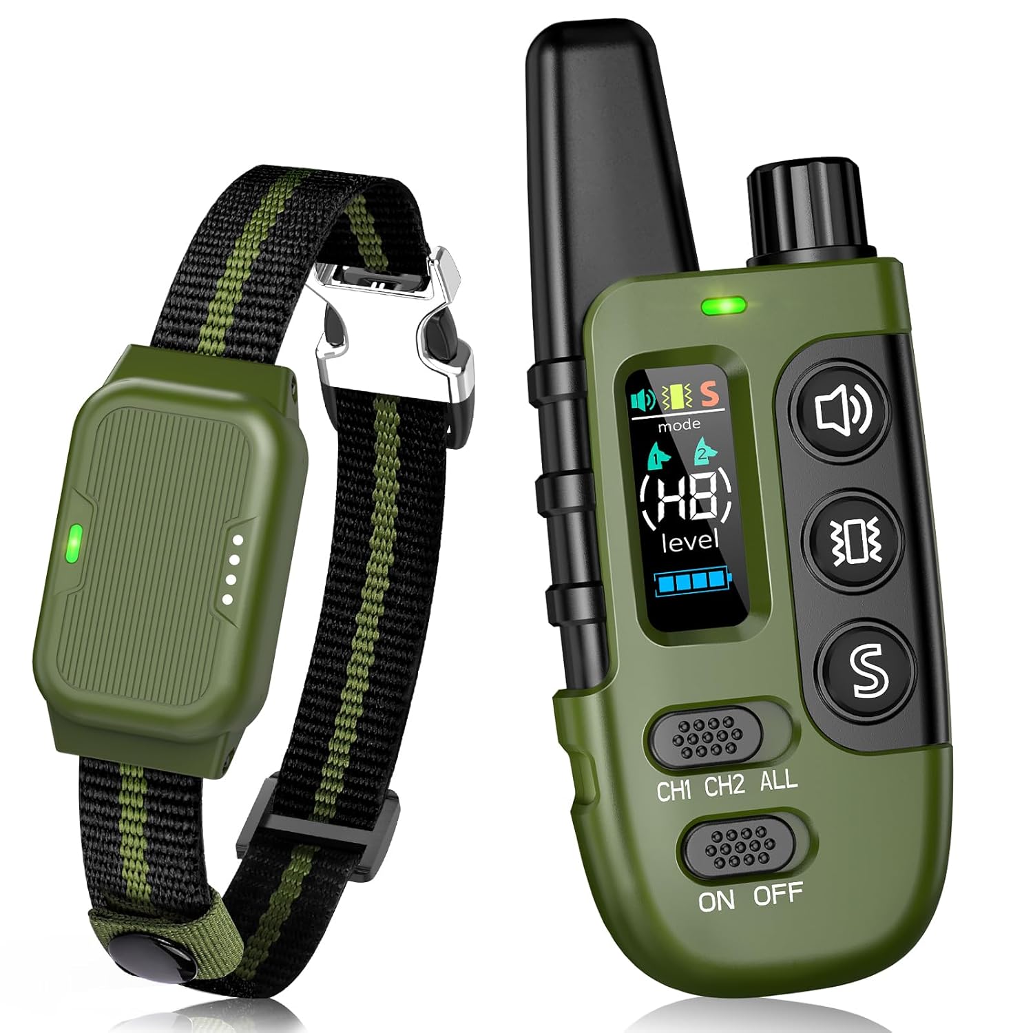 Shock Collar for Dogs Waterproof Dog Training Collar with Remote Control 3 Modes Beep Vibration Safe Static Rechargeable